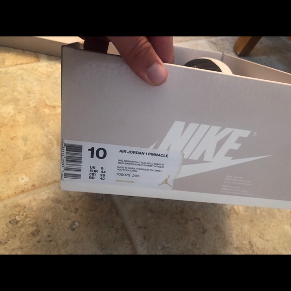 Jordan 1 pinnacle baroque brown “croc” size 10 - Picture 6 of 8